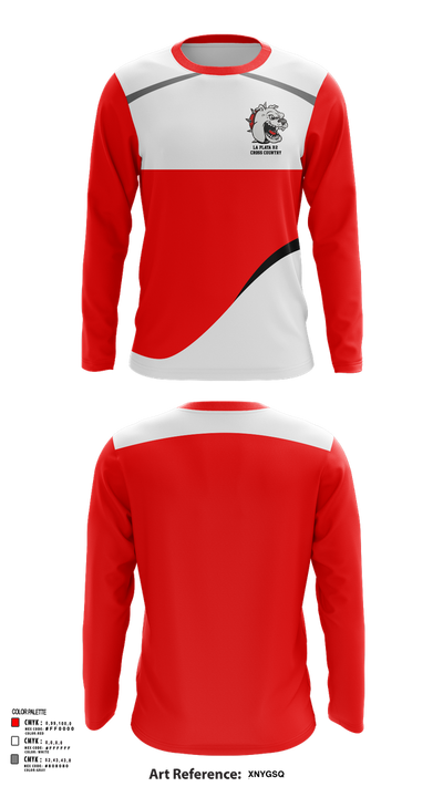 La Plata R-2 Cross Country 78923726 Long Sleeve Performance Shirt 51