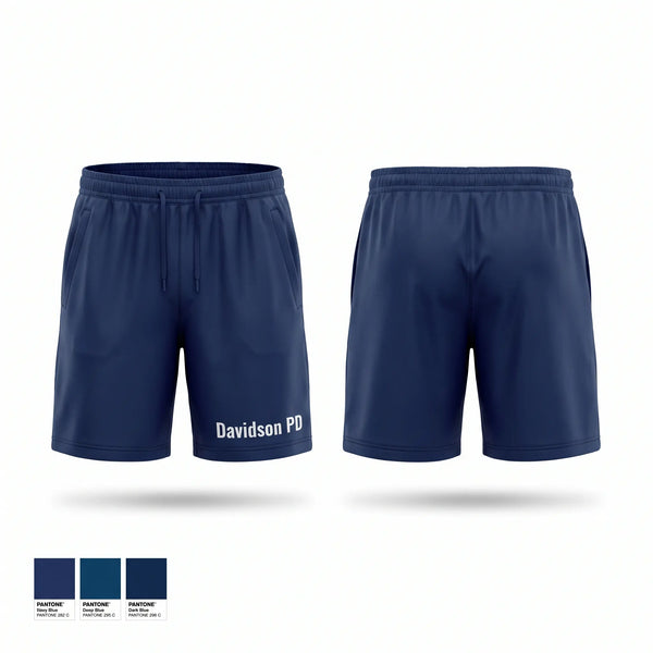 Athletic Shorts With Pockets, Davidson PD, Police, Teamtime, Team time, sublimation, custom sports apparel, team uniforms, spirit wear, spiritwear, sports uniforms, custom shirts, team store, custom team store, fundraiser sports, apparel fundraiser