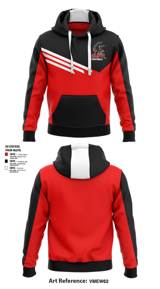 Hoodie, Carteret-Onslow Youth Football & Cheer League (COYFL) Falcons, , Teamtime, Team time, sublimation, custom sports apparel, team uniforms, spirit wear, spiritwear, sports uniforms, custom shirts, team store, custom team store, fundraiser sports, apparel fundraiser