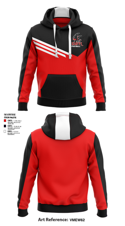 Carteret-Onslow Youth Football & Cheer League (COYFL) Falcons 65584238 Hoodie - 1