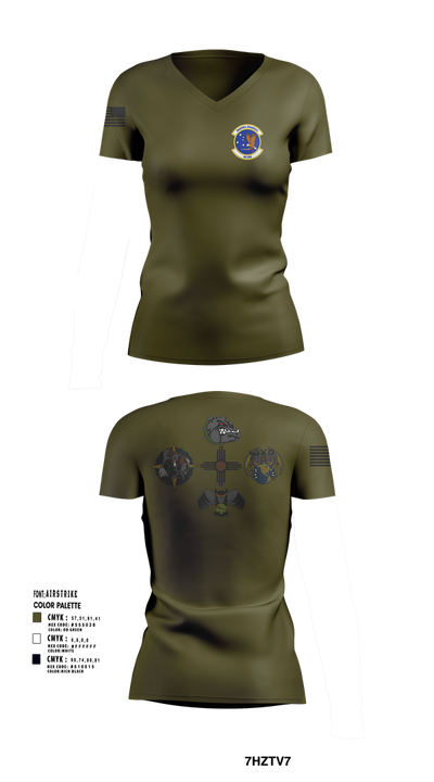 49 LRS 45373346 Women's Short Sleeve V-neck Shirt - 103