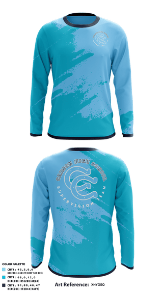 Long Sleeve Performance Shirt, Carson High School, Swimming, Teamtime, Team time, sublimation, custom sports apparel, team uniforms, spirit wear, spiritwear, sports uniforms, custom shirts, team store, custom team store, fundraiser sports, apparel fundraiser