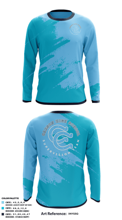 Carson High School 66878686 Long Sleeve Performance Shirt 1