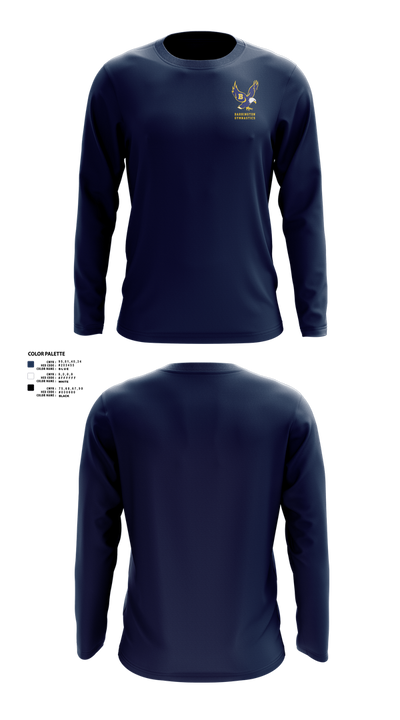 Barrington High School Gymnastics 6144044 Long Sleeve Performance Shirt 22