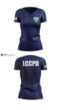 Lakeland Community College Police Department Women's Short Sleeve V-neck Shirt - 5