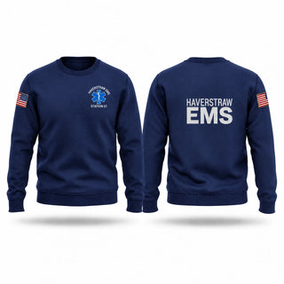 Crew Neck Sweatshirt, Haverstraw EMS, EMS/EMT, Teamtime, Team time, sublimation, custom sports apparel, team uniforms, spirit wear, spiritwear, sports uniforms, custom shirts, team store, custom team store, fundraiser sports, apparel fundraiser