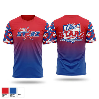Short Sleeve Performance Shirt, Ohio Starz, Softball, Teamtime, Team time, sublimation, custom sports apparel, team uniforms, spirit wear, spiritwear, sports uniforms, custom shirts, team store, custom team store, fundraiser sports, apparel fundraiser