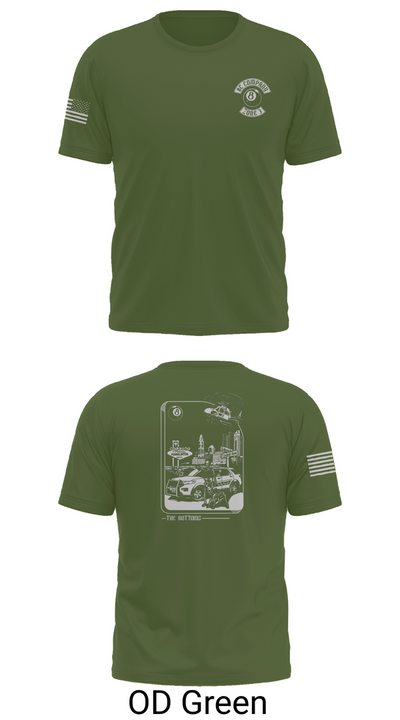 Columbus Division of Police- 8C Company 60108409 Old School Cotton Feel Shirt - 48