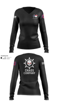 C. Co. 1-120 3rd PLT 45093176 Women's Long Sleeve V-neck Shirt - 40