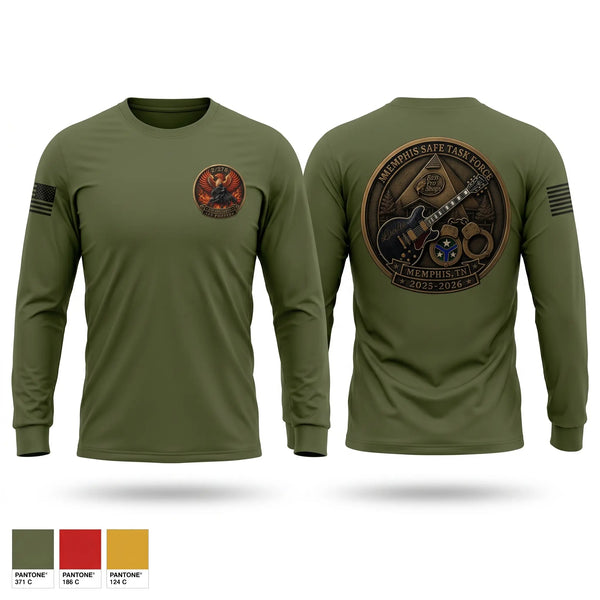 Long Sleeve Performance Shirt, D Company 2/278 MBCT, National Guard, Teamtime, Team time, sublimation, custom sports apparel, team uniforms, spirit wear, spiritwear, sports uniforms, custom shirts, team store, custom team store, fundraiser sports, apparel fundraiser