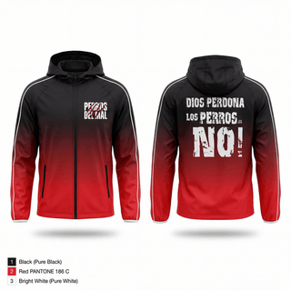 Windbreaker, PERROS DEL MAL, Men's Soccer, Teamtime, Team time, sublimation, custom sports apparel, team uniforms, spirit wear, spiritwear, sports uniforms, custom shirts, team store, custom team store, fundraiser sports, apparel fundraiser