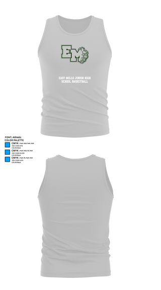 Tank Top, East Mills Junior High School Basketball, Women's Basketball, Teamtime, Team time, sublimation, custom sports apparel, team uniforms, spirit wear, spiritwear, sports uniforms, custom shirts, team store, custom team store, fundraiser sports, apparel fundraiser