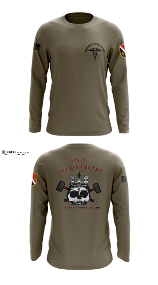 Long Sleeve Performance Shirt, 205th HHC MEDICAL SECTION, , Teamtime, Team time, sublimation, custom sports apparel, team uniforms, spirit wear, spiritwear, sports uniforms, custom shirts, team store, custom team store, fundraiser sports, apparel fundraiser