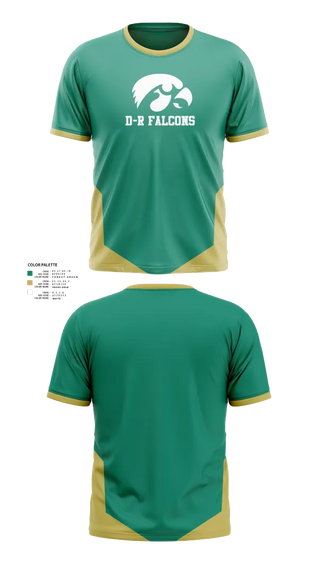 Short Sleeve Performance Shirt, D-R Falcons, , Teamtime, Team time, sublimation, custom sports apparel, team uniforms, spirit wear, spiritwear, sports uniforms, custom shirts, team store, custom team store, fundraiser sports, apparel fundraiser