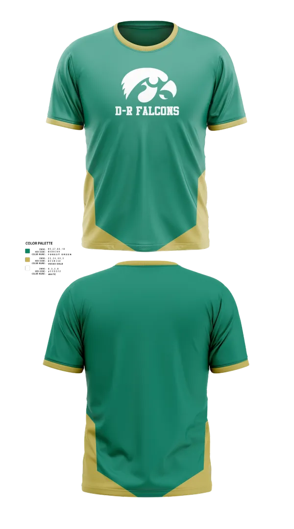 Short Sleeve Performance Shirt, D-R Falcons, , Teamtime, Team time, sublimation, custom sports apparel, team uniforms, spirit wear, spiritwear, sports uniforms, custom shirts, team store, custom team store, fundraiser sports, apparel fundraiser