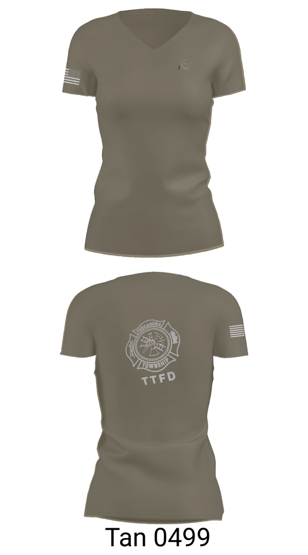 Womens Short Sleeve Vneck Shirt, Tuscarora fire department, Fire Department, Teamtime, Team time, sublimation, custom sports apparel, team uniforms, spirit wear, spiritwear, sports uniforms, custom shirts, team store, custom team store, fundraiser sports, apparel fundraiser