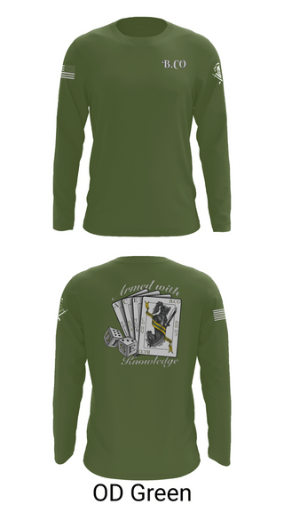 Long Sleeve Performance Shirt, Bravo Company 532ND Military Battalion, , Teamtime, Team time, sublimation, custom sports apparel, team uniforms, spirit wear, spiritwear, sports uniforms, custom shirts, team store, custom team store, fundraiser sports, apparel fundraiser