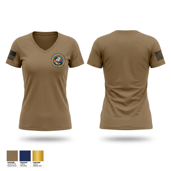 Womens Short Sleeve Vneck Shirt, NBHC Bahrain, Navy, Teamtime, Team time, sublimation, custom sports apparel, team uniforms, spirit wear, spiritwear, sports uniforms, custom shirts, team store, custom team store, fundraiser sports, apparel fundraiser