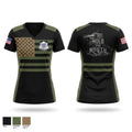 106th IEW Battalion Women's Short Sleeve V-neck Shirt - 1