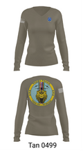 60 LRS 51747524 Women's Long Sleeve V-neck Shirt - 77