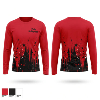 Tide Volleyball Long Sleeve Performance Shirt 2