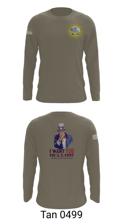 US Army I Want You 76454793 Long Sleeve Performance Shirt 66