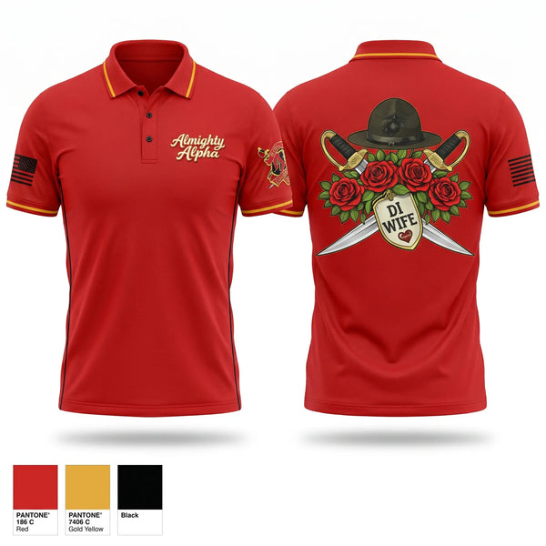 Short Sleeve Performance Polo, Alpha company, Marines, Teamtime, Team time, sublimation, custom sports apparel, team uniforms, spirit wear, spiritwear, sports uniforms, custom shirts, team store, custom team store, fundraiser sports, apparel fundraiser