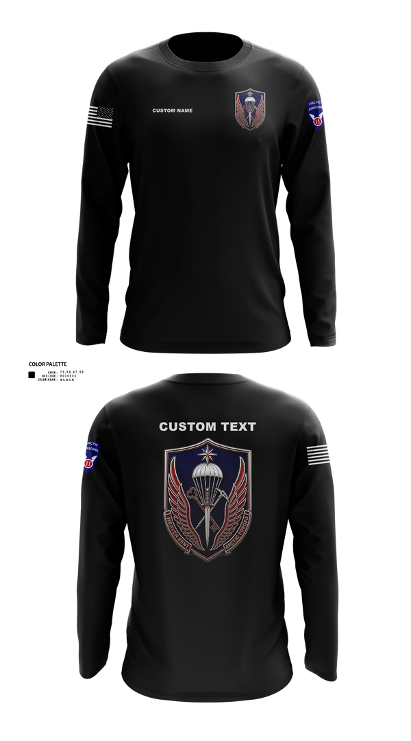 Long Sleeve Performance Shirt, 11th ADSB, Army, Teamtime, Team time, sublimation, custom sports apparel, team uniforms, spirit wear, spiritwear, sports uniforms, custom shirts, team store, custom team store, fundraiser sports, apparel fundraiser
