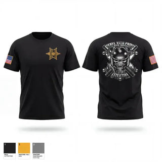 Old School Cotton Feel Shirt, Hancock county sheriff C.E.R.T team, Police, Teamtime, Team time, sublimation, custom sports apparel, team uniforms, spirit wear, spiritwear, sports uniforms, custom shirts, team store, custom team store, fundraiser sports, apparel fundraiser