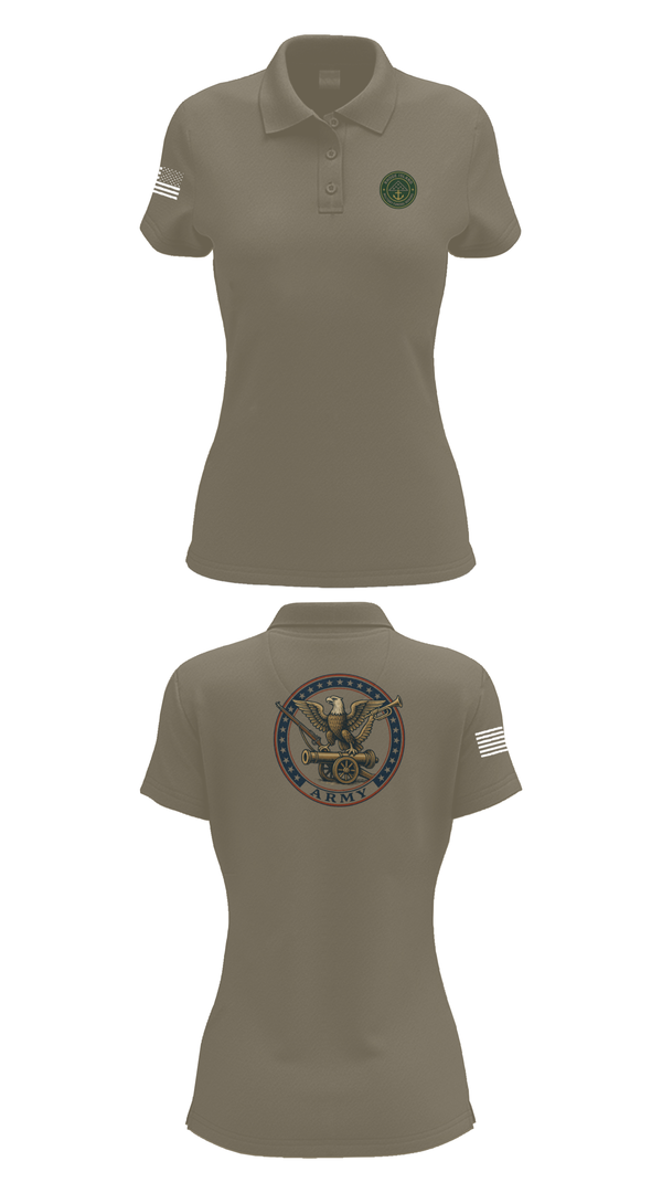 Womens Short Sleeve Performance Polo, Military Funeral Honors, , Teamtime, Team time, sublimation, custom sports apparel, team uniforms, spirit wear, spiritwear, sports uniforms, custom shirts, team store, custom team store, fundraiser sports, apparel fundraiser