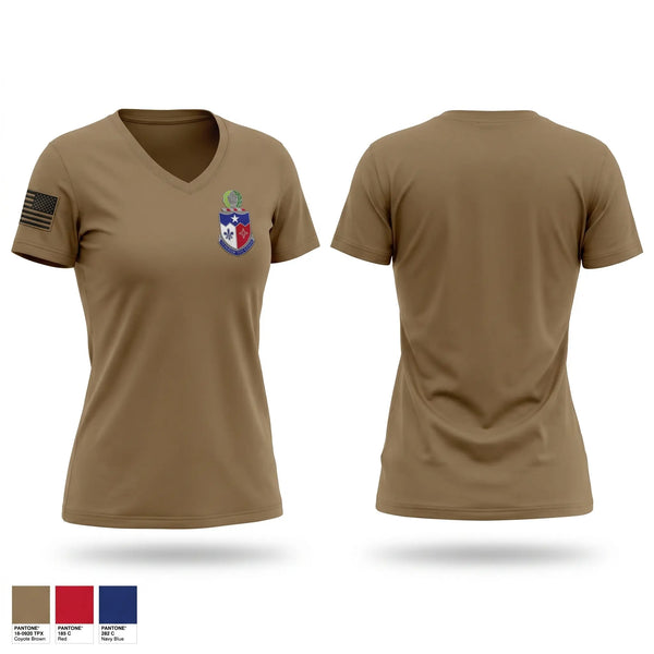 Womens Short Sleeve Vneck Shirt, 2-141 IN, Army, Teamtime, Team time, sublimation, custom sports apparel, team uniforms, spirit wear, spiritwear, sports uniforms, custom shirts, team store, custom team store, fundraiser sports, apparel fundraiser