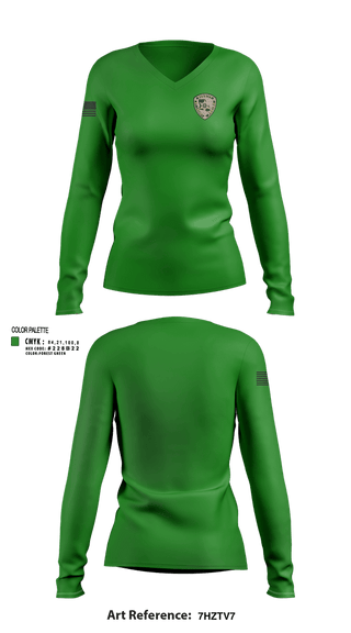 Womens Long Sleeve Vneck Shirt, St. Landry Parish Sheriff, Police, Teamtime, Team time, sublimation, custom sports apparel, team uniforms, spirit wear, spiritwear, sports uniforms, custom shirts, team store, custom team store, fundraiser sports, apparel fundraiser