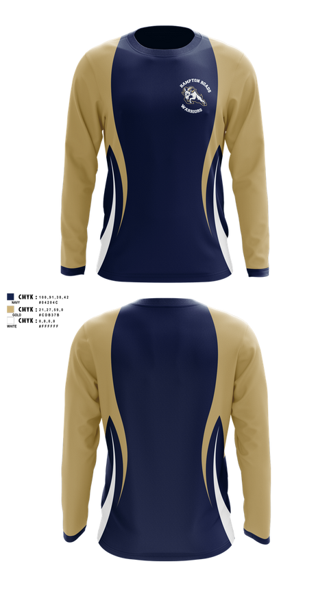 Long Sleeve Performance Shirt, Hampton Roads Warriors, , Teamtime, Team time, sublimation, custom sports apparel, team uniforms, spirit wear, spiritwear, sports uniforms, custom shirts, team store, custom team store, fundraiser sports, apparel fundraiser