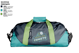 Duffle Bag, Carolina Comets, Baseball, Teamtime, Team time, sublimation, custom sports apparel, team uniforms, spirit wear, spiritwear, sports uniforms, custom shirts, team store, custom team store, fundraiser sports, apparel fundraiser