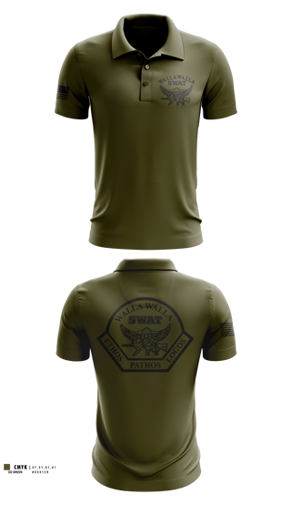Short Sleeve Performance Polo, Walla Walla Regional SWAT, Police, Teamtime, Team time, sublimation, custom sports apparel, team uniforms, spirit wear, spiritwear, sports uniforms, custom shirts, team store, custom team store, fundraiser sports, apparel fundraiser