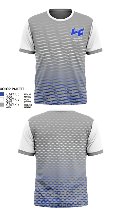 Lewis County High School Wrestling 76376643 Short Sleeve Performance Shirt - 2