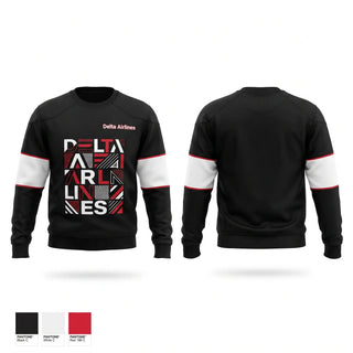 Crew Neck Sweatshirt, Delta Airlines, , Teamtime, Team time, sublimation, custom sports apparel, team uniforms, spirit wear, spiritwear, sports uniforms, custom shirts, team store, custom team store, fundraiser sports, apparel fundraiser