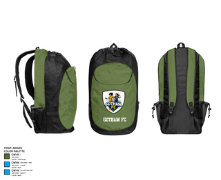 Gear Bag, GOTHAM FC, Women's Soccer, Teamtime, Team time, sublimation, custom sports apparel, team uniforms, spirit wear, spiritwear, sports uniforms, custom shirts, team store, custom team store, fundraiser sports, apparel fundraiser