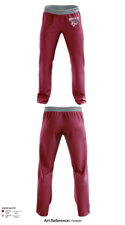 Hansberry College Prep Basketball 96939657 Sweatpants - 1