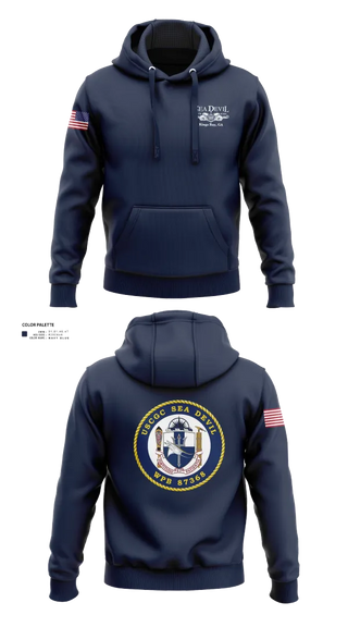 Hoodie, USCGC SEADEVIL, , Teamtime, Team time, sublimation, custom sports apparel, team uniforms, spirit wear, spiritwear, sports uniforms, custom shirts, team store, custom team store, fundraiser sports, apparel fundraiser