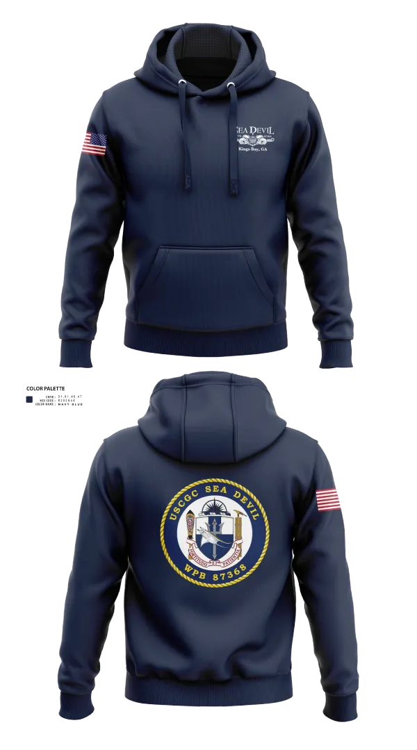 Hoodie, USCGC SEADEVIL, , Teamtime, Team time, sublimation, custom sports apparel, team uniforms, spirit wear, spiritwear, sports uniforms, custom shirts, team store, custom team store, fundraiser sports, apparel fundraiser
