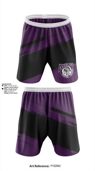 Athletic Shorts With Pockets, Douglass Fighting Indians Cheer, Cheer, Teamtime, Team time, sublimation, custom sports apparel, team uniforms, spirit wear, spiritwear, sports uniforms, custom shirts, team store, custom team store, fundraiser sports, apparel fundraiser