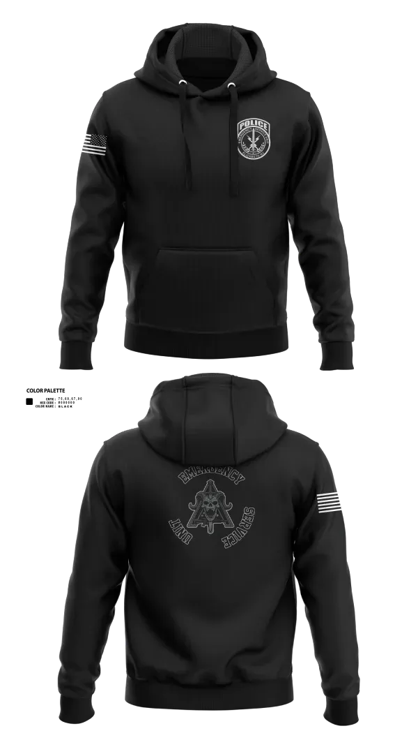 Hoodie, Emergency Service Unit, Police, Teamtime, Team time, sublimation, custom sports apparel, team uniforms, spirit wear, spiritwear, sports uniforms, custom shirts, team store, custom team store, fundraiser sports, apparel fundraiser