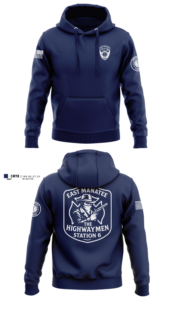 Hoodie, East Manatee, Fire Department, Teamtime, Team time, sublimation, custom sports apparel, team uniforms, spirit wear, spiritwear, sports uniforms, custom shirts, team store, custom team store, fundraiser sports, apparel fundraiser