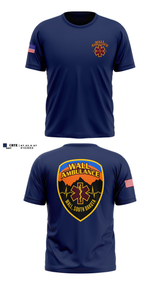 Short Sleeve Performance Shirt, Wall Ambulance Service, EMS/EMT, Teamtime, Team time, sublimation, custom sports apparel, team uniforms, spirit wear, spiritwear, sports uniforms, custom shirts, team store, custom team store, fundraiser sports, apparel fundraiser