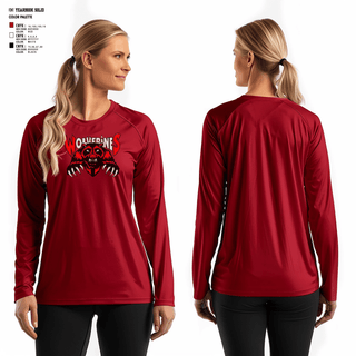 Women's Long Sleeve Vneck Shirt, Maysville High School Volleyball, Women's Volleyball, Teamtime, Team time, sublimation, custom sports apparel, team uniforms, spirit wear, spiritwear, sports uniforms, custom shirts, team store, custom team store, fundraiser sports, apparel fundraiser