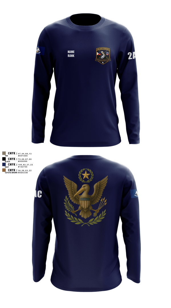 Long Sleeve Performance Shirt, 2nd Area Command (LASG), , Teamtime, Team time, sublimation, custom sports apparel, team uniforms, spirit wear, spiritwear, sports uniforms, custom shirts, team store, custom team store, fundraiser sports, apparel fundraiser