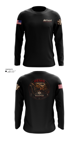 Long Sleeve Performance Shirt, Rapid Emergency Management, EMS/EMT, Teamtime, Team time, sublimation, custom sports apparel, team uniforms, spirit wear, spiritwear, sports uniforms, custom shirts, team store, custom team store, fundraiser sports, apparel fundraiser