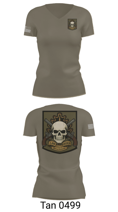 430th MP Detachment 58088403 Women's Short Sleeve V-neck Shirt - 68