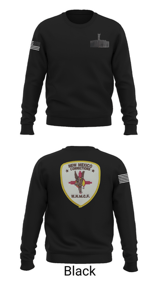 Crew Neck Sweatshirt, New Mexico Corrections Department, Police, Teamtime, Team time, sublimation, custom sports apparel, team uniforms, spirit wear, spiritwear, sports uniforms, custom shirts, team store, custom team store, fundraiser sports, apparel fundraiser